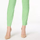 Calça skinny Alfani feminina com controle de barriga, curta, verde, tamanho 6, pequena