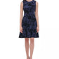 Vestido Tommy Hilfiger Feminino Petite Flocked Velvet Fit &amp; Flare Preto Tamanho 2 P