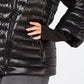 Jaqueta acolchoada plus size Calvin Klein Performance feminina, preta, tamanho 3X
