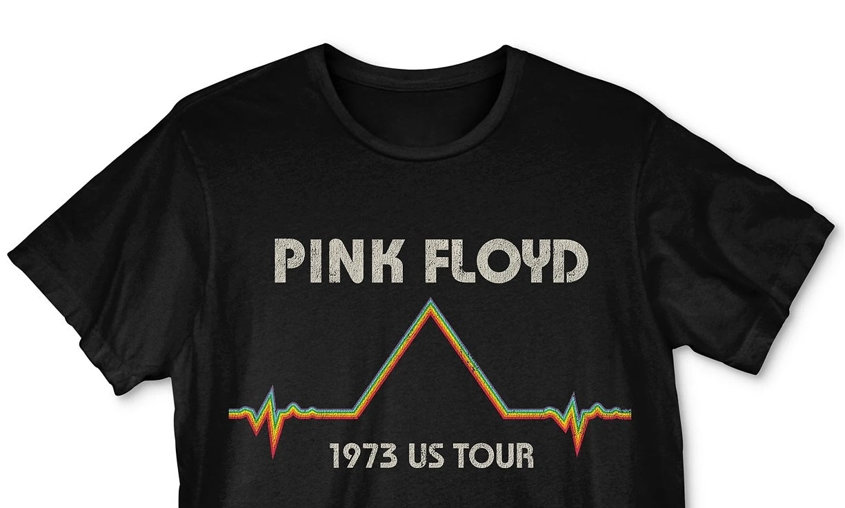 Camiseta gráfica Pink Floyd masculina Goodie, preta, tamanho pequeno