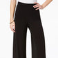 Coleção Feminina NY Petite Wide-Leg Palazzo Preto Tamanho Petite Pequeno