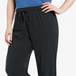 Calça de malha de algodão plus size feminina Champion, preta, tamanho extra grande