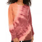 Blusa de moletom tie-dye Ultra Flirt Juniors, roxo escuro, tamanho pequeno