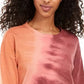 Blusa de moletom tie-dye Ultra Flirt Juniors, roxo escuro, tamanho pequeno