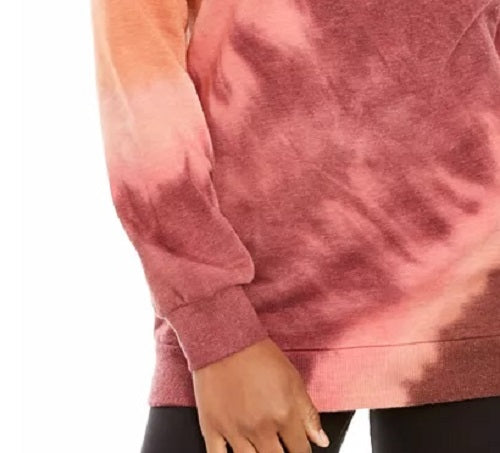 Blusa de moletom tie-dye Ultra Flirt Juniors, roxo escuro, tamanho pequeno
