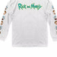 Camiseta gráfica masculina Ripple Junction Rick and Morty, branca, tamanho médio