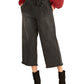 Calça curta feminina Rachel Roy Paperbag preta tamanho 12
