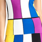 Regata Rachel Roy Junior com decote quadrado rosa tamanho extragrande