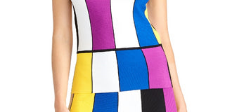 Regata Rachel Roy Junior com decote quadrado rosa tamanho extragrande