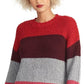 Suéter feminino Rachel Roy Colorblocked rosa tamanho médio