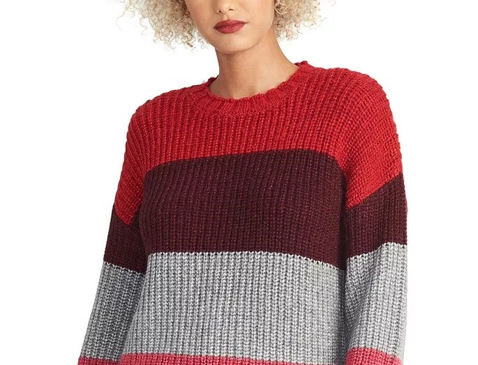 Suéter feminino Rachel Roy Colorblocked rosa tamanho médio