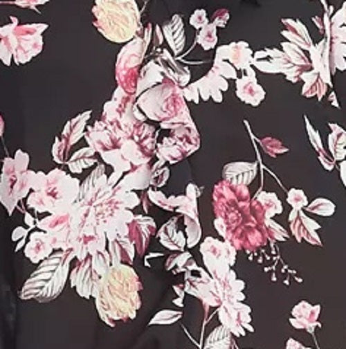 Rachel Roy Layla Top assimétrico com babados feminino, preto, tamanho extragrande