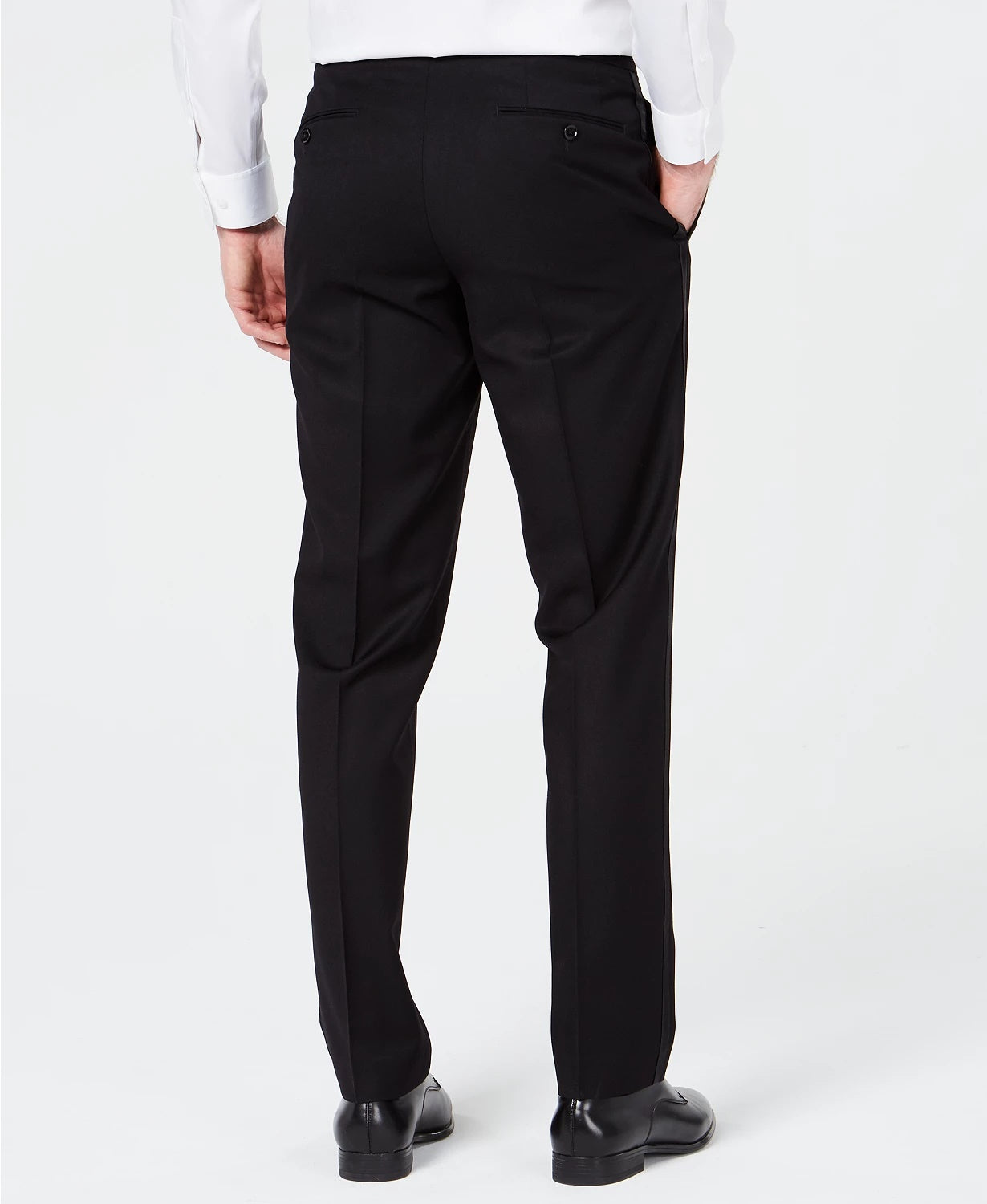 Calça masculina leve Ryan Seacrest Distinction Regular Fit, preta, tamanho 36x32