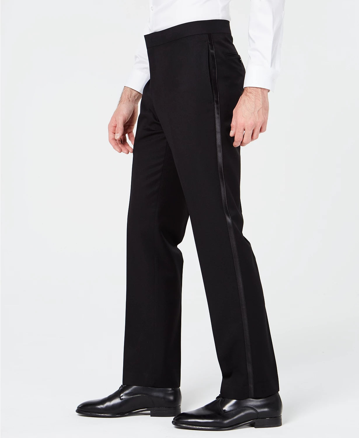 Calça masculina leve Ryan Seacrest Distinction Regular Fit, preta, tamanho 36x32