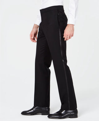 Calça masculina leve Ryan Seacrest Distinction Regular Fit, preta, tamanho 36x32