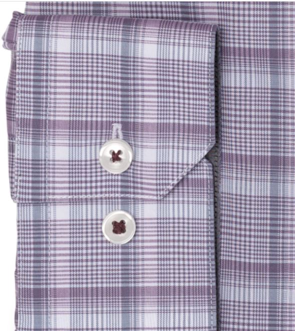 Camisa social masculina Ryan Seacrest Distinction Ultimate Slim Fit, sem passar a ferro, com elastano, tamanho roxo, 15x32x33