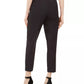 Calça Calvin Klein Feminina Slim-Leg Windowpane Tamanho 14 Prata
