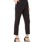 Calça Calvin Klein Feminina Slim-Leg Windowpane Tamanho 14 Prata