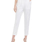 Calça feminina Calvin Klein de linho slim, branca, tamanho 10
