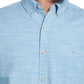 Camisa social masculina vintage à prova de intempéries com gola azul tamanho pequeno