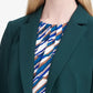 Calvin Klein Blazer Feminino com Três Bolsos e Um Botão Azul Tamanho 0