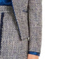 Calvin Klein Blazer assimétrico de tweed feminino azul tamanho 14