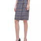 Saia lápis de tweed feminina Calvin Klein marrom tamanho 14