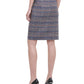 Saia lápis de tweed feminina Calvin Klein marrom tamanho 14