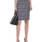 Saia lápis de tweed feminina Calvin Klein marrom tamanho 14
