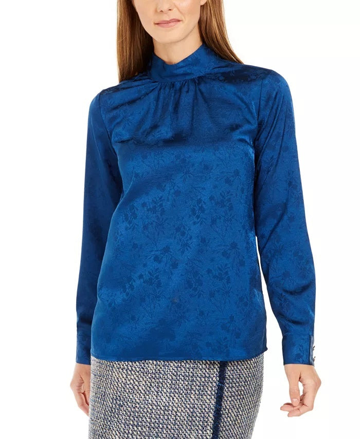 Blusa Calvin Klein Feminina Estampada Gola Moletom Azul Tamanho XG