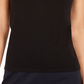 Blusa feminina Calvin Klein sem mangas com gola alta, preta, tamanho extragrande