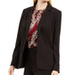 Calvin Klein Blazer Smoking Feminino com Acabamento Tubular Preto Tamanho 8