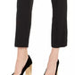 Calça de smoking feminina Calvin Klein de cintura alta, preta, tamanho 12