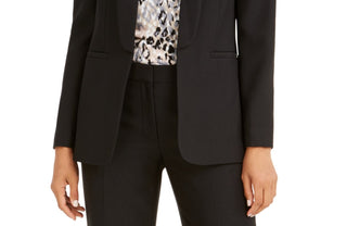 Calvin Klein Parker Twill Blazer Feminino Preto Tamanho 12