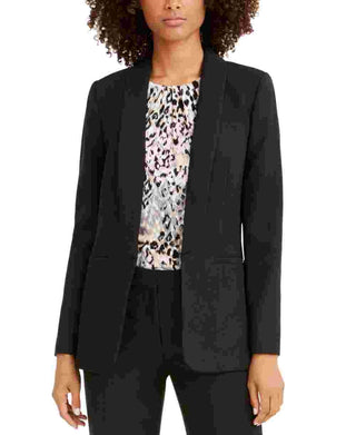 Calvin Klein Parker Blazer Aberto Frontal Feminino Preto Tamanho 14
