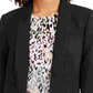 Calvin Klein Parker Blazer Aberto Frontal Feminino Preto Tamanho 14