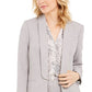 Calvin Klein Parker Blazer Aberto Frontal Feminino Cinza Tamanho 12