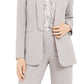 Calvin Klein Parker Blazer Aberto Frontal Feminino Cinza Tamanho 12