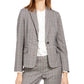 Calvin Klein Blazer Xadrez Feminino Azul Tamanho 16
