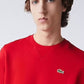 Pulôver clássico masculino Lacoste vermelho tamanho 7