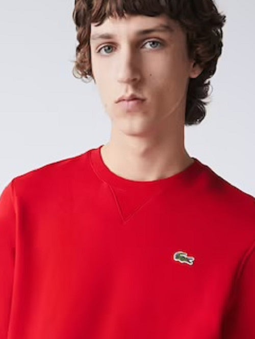 Pulôver clássico masculino Lacoste vermelho tamanho 7