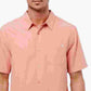 Camisa de manga curta masculina Jack O'Neill Liberty rosa tamanho médio