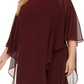 Vestido Plus Size Sobreposto Feminino Connected Roxo Tamanho 24W