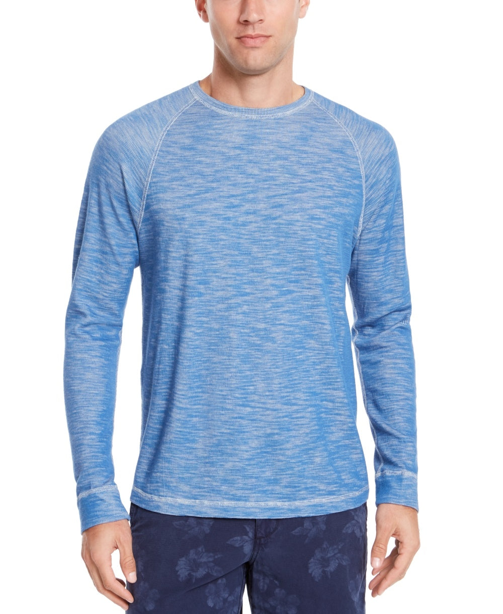 Suéter Tommy Bahama Duncan Deux Crewneck Masculino Azul Marinho Tamanho X-G