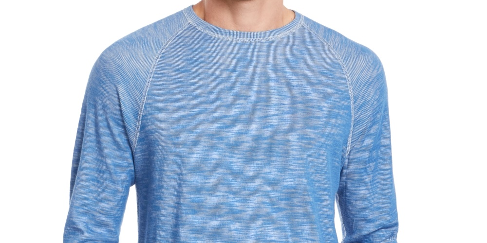 Suéter Tommy Bahama Duncan Deux Crewneck Masculino Azul Marinho Tamanho X-G