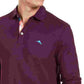 Camisa polo masculina Tommy Bahama manga comprida roxa tamanho pequeno
