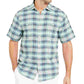 Camisa xadrez Tommy Bahama Desert Duo masculina, verde, tamanho pequeno