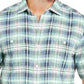 Camisa xadrez Tommy Bahama Desert Duo masculina, verde, tamanho pequeno
