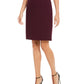 Saia lápis Calvin Klein feminina de crepe macio, roxa, tamanho 4, pequena