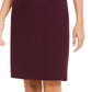 Saia lápis Calvin Klein feminina de crepe macio, roxa, tamanho 4, pequena